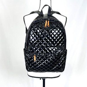 MZ Wallace Black Lacquer Quilted Backpack -- NEW